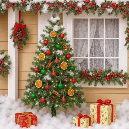 Skiennix Christmas Fake Snow Decor - Fluffy Flame Resistant Indoor Cotton Snow Blanket | 5.6oz for Holiday Crafts & Decorations