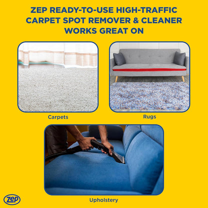 Zep High Traffic Carpet Cleaner - 1 Gallon | Deep Penetrating Formula for Stain Removal