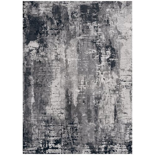Area Rug Living Room Rug, 4x6 Modern Abstract Washable Rug Black Non Slip Foldable Faux Wool Vintage Carpet, Fluffy Non-Shedding Rugs for Living Room, Bedroom, Dining Room, Kids Playroom