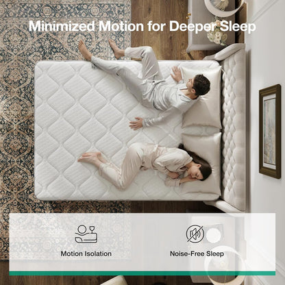 Novilla Queen Mattress - 12 Inch Hybrid Comfort Foam & Innerspring Pillow Top | Pressure Relief & Soft Support