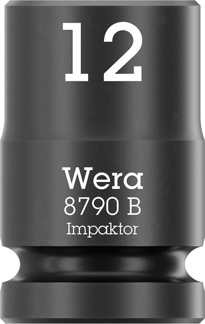 WERA - Zyklop Comfort Ratchet Set | 12-Piece Metric Set with Reversing Lever & 3/8" Drive