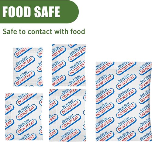 500CC Food Grade Oxygen Absorbers by [Brand Name] - 120 Pack with Oxygen Indicator for Long-Term Food Storage | Ideal for Mylar Bags, Mason Jars, and Vacuum Bags