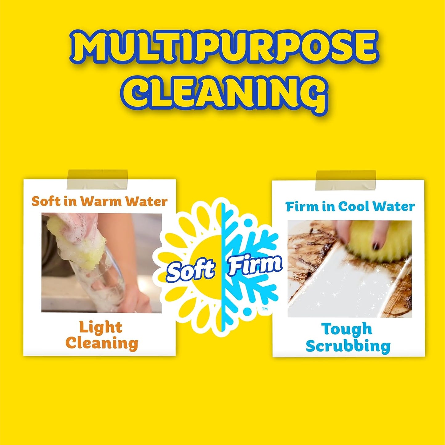 Scrub Daddy Scrub Mommy | Scratch-Free Dual-Sided Kitchen & Bathroom Scrubber + Cif All Purpose Cleaner - Complete Cleaning Supplies Kit