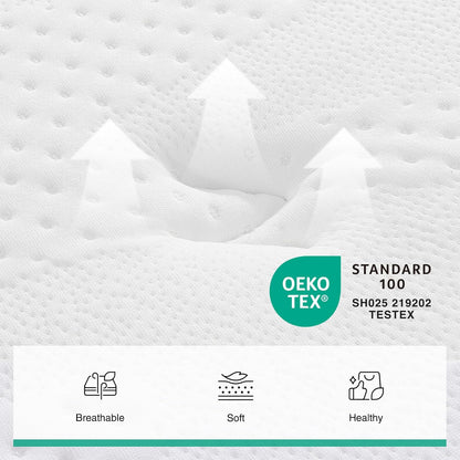 Novilla Queen Mattress - 12 Inch Hybrid Gel Memory Foam with Pocket Springs for Peaceful Sleep | Queen Size
