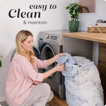 Handy Laundry Mesh Laundry Bag, Extra Large 24" x 36" – Heavy Duty, Machine Washable, Secure Drawstring Closure, Durable Mesh for Delicates, Travel, College Dorm, Storage, White
