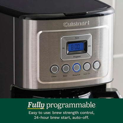 Cuisinart 12-Cup Coffee Maker - Programmable Thermal Carafe with Brew Strength Control | Stainless Steel DCC-3400NAS