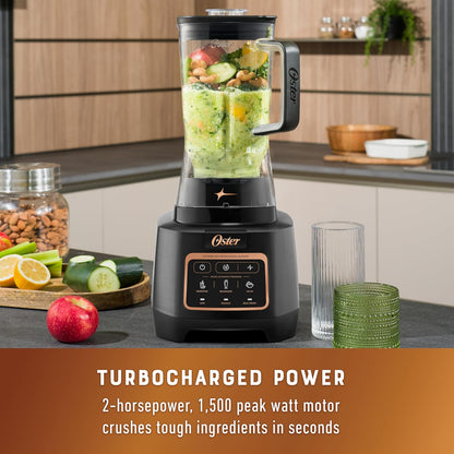 Oster Extreme Mix Blender - 1500-Watt High-Speed Countertop Blender with 64oz Jar | Ideal for Smoothies & Milkshakes