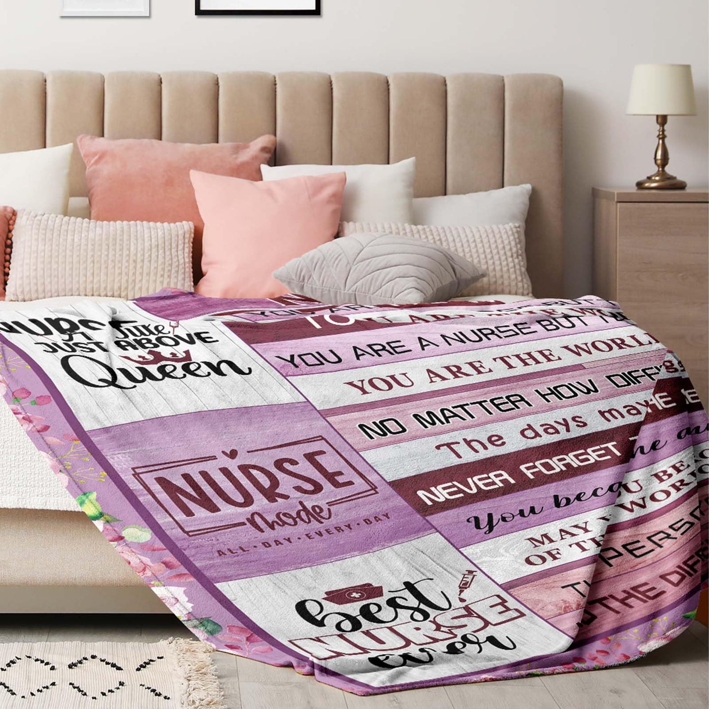 Winkwarm Nurse Gifts for Women, Nurse Week Gifts, School Nurse Graduation Gifts for Her, Nursing Appreciation Gifts for Women, Nurses Week Gifts Bulk, Nurse Throw Blanket 60Lx80W