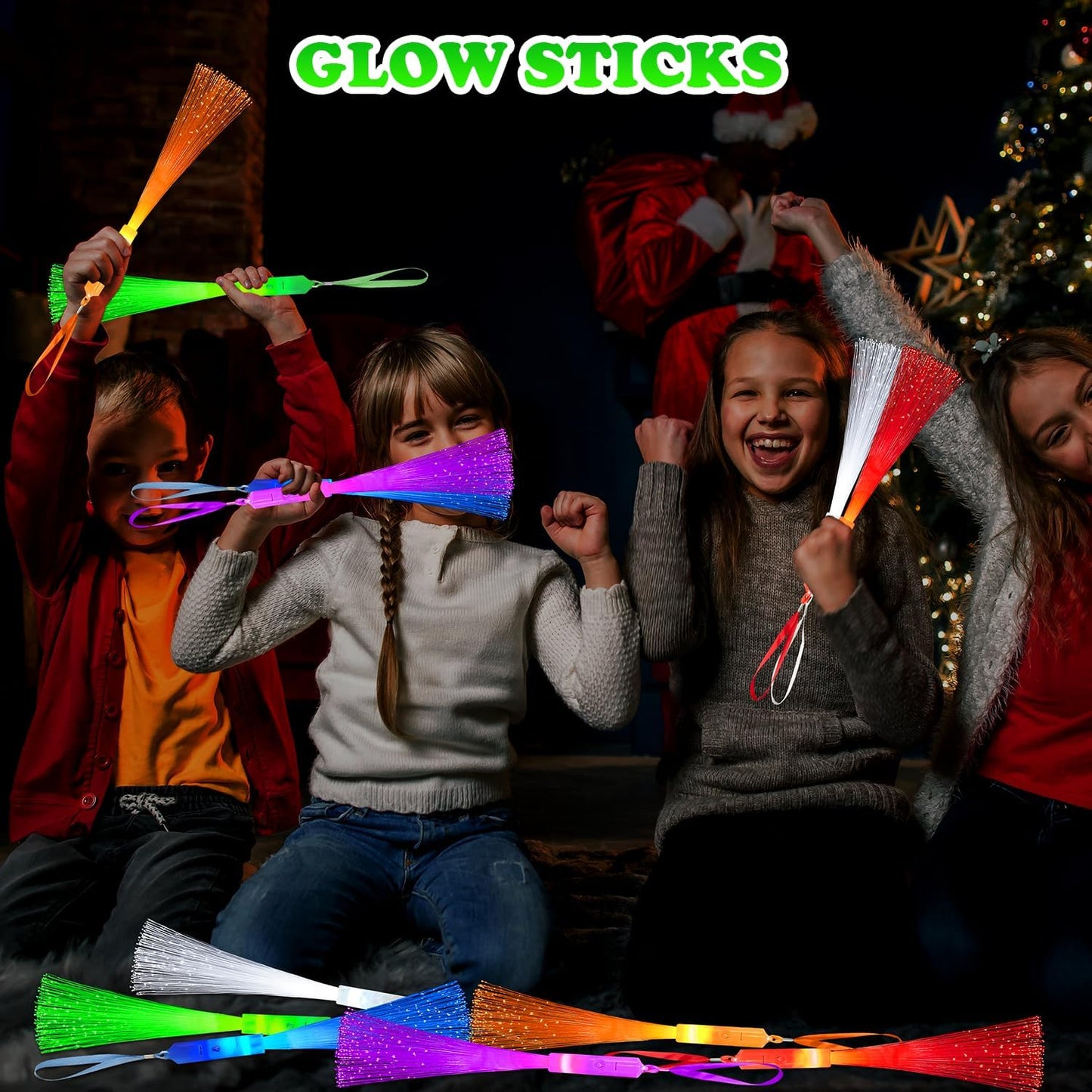 Skiennix Glow Sticks - 6 Pack Neon Party Favors & Light-Up Camping Essentials for Kids
