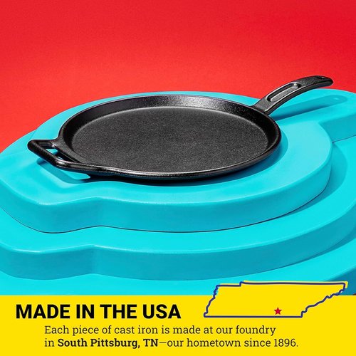 Lodge BOLD 12 Inch Cast Iron Griddle - Seasoned Design-Forward Cookware for Perfect Cooking