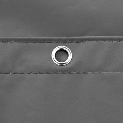 Clawfoot Tub Shower Curtain with 12 Magnets - 36 Metal Hooks Included, 180" W x 70" H Wrap Around, Waterproof PEVA Shower Liner for Bathroom, PVC Free, Metal Grommets - Dark Gray, 180x70
