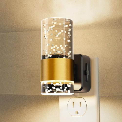 L LOHAS LED Night Light - Soft Adjustable Brightness with Auto Light Sensor | Wall Sconce Design, 1 Pack