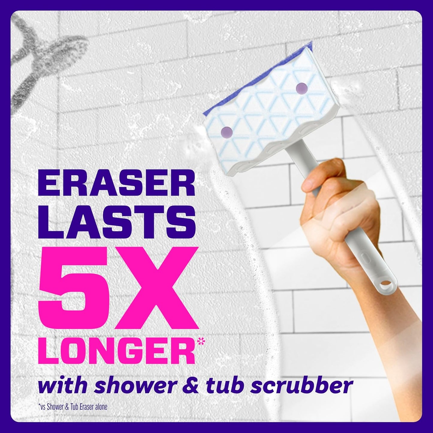 Mr. Clean Magic Eraser Sponge - Powerful Soap Scum Remover with Lavender Scent | 6 Count