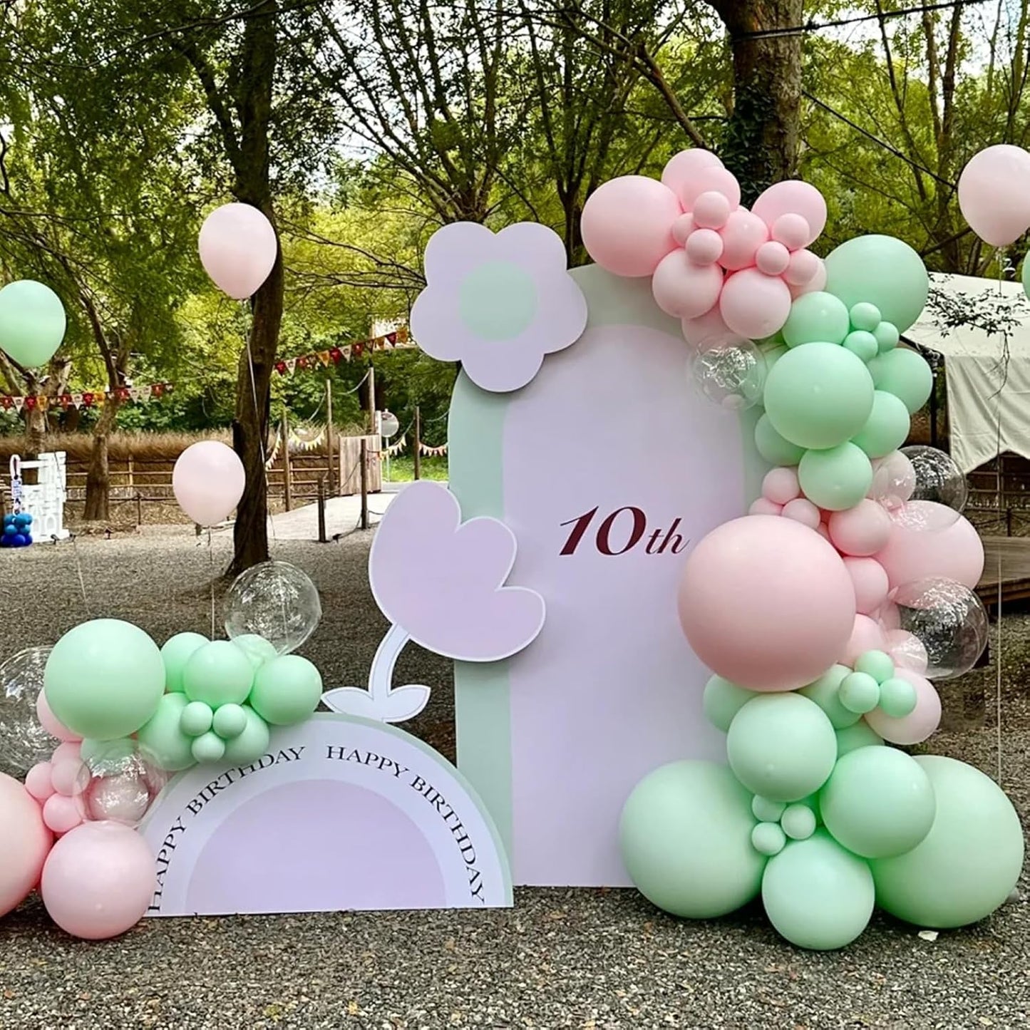 Voircoloria 105pcs Mint Green Balloons - 12 Inch Latex Party Balloons for Birthdays & Celebrations