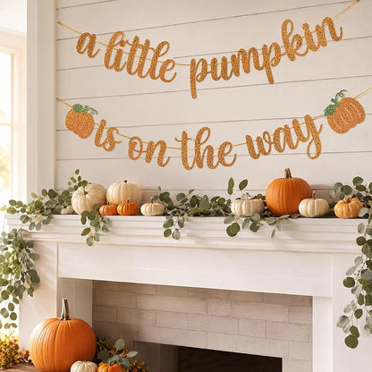 This Little Pumpkin Banner - Variation of THIS Listing Banner1 for Pumpkin Baby Shower & Gender Reveal