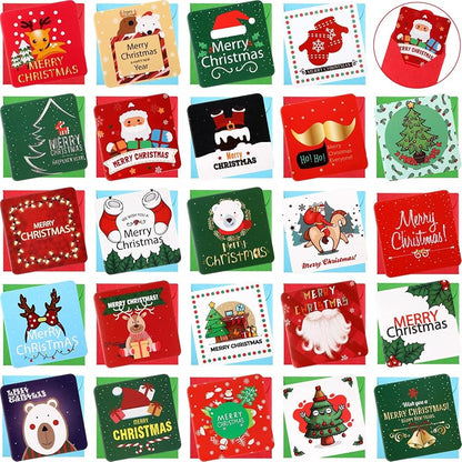 Outus 48 Pcs Mini Christmas Cards with Envelopes - Assorted Designs (Variation of THIS listing: 48)