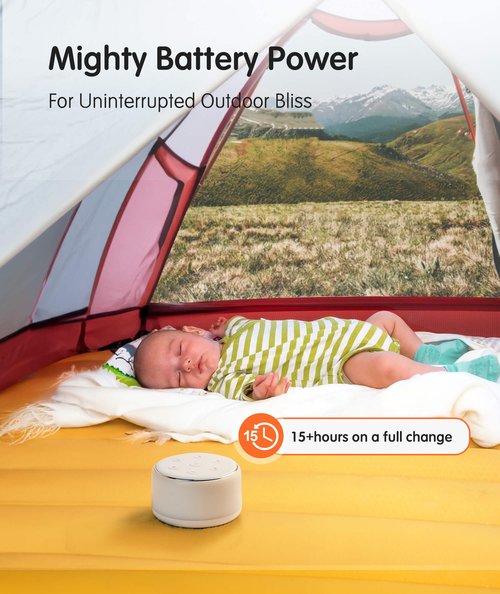 FamiSym White Noise Sound Machine Baby for Sleeping with Night Light – 34 Soothing Sounds, Rechargeable White Noise Machine for Kids Adults, Portable Lullaby Sleep Machine Baby Soother Home Travel