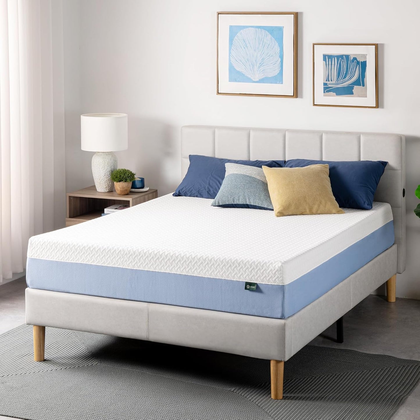 Zinus 10 Inch Queen Memory Foam Mattress - Cooling Comfort, Fiberglass Free, Medium Feel, Safe Materials