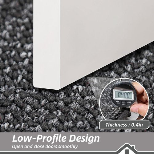 BEQHAUSE Dirt Trapper Door Mat - Non-Slip, Washable, Absorbent | 36" x 60", Charcoal Color for Entryway