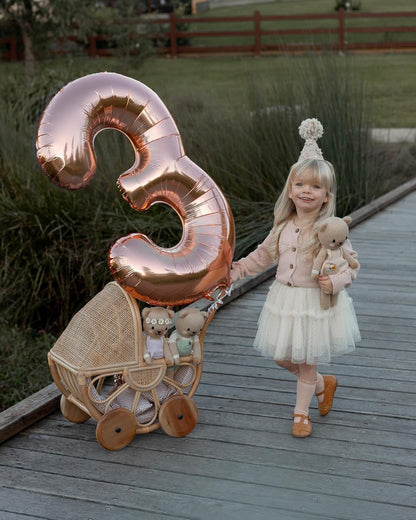 Rose Gold Number 60 Balloon - 40 Inch 60th Birthday Decoration for Men & Women | Elegant Party Supplies