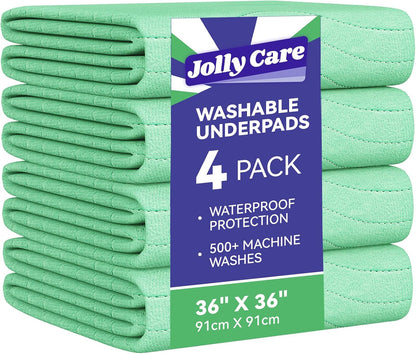 Skiennix Washable Underpads - Waterproof Heavy Absorbency Bed Pads | 36" x 36" for Adults, Kids & Pets