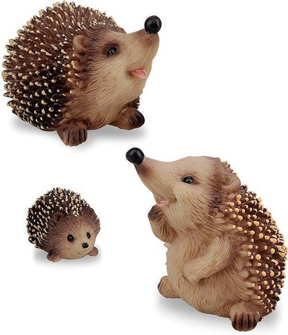 Gemini&Genius Hedgehog Animal Toys - Jungle Family Figures for Kids Play | Perfect Cake Toppers & Party Favors