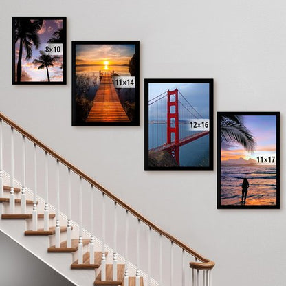 BESCRCL 12x16 Frame Wall Hanging Picture Frames, Black, 1 Pack