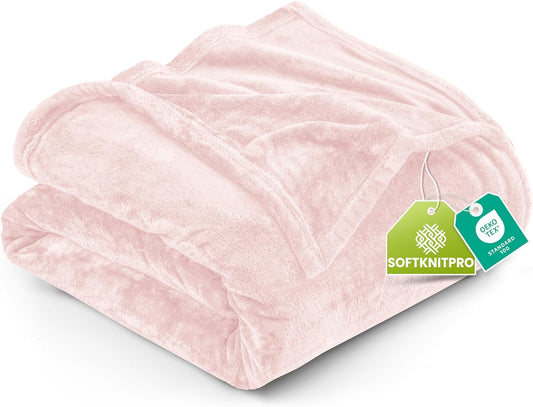Utopia Bedding Fleece Blanket - Luxury Soft Pink Microfiber | Full Size 90x84 Inch, 300GSM Anti-Static