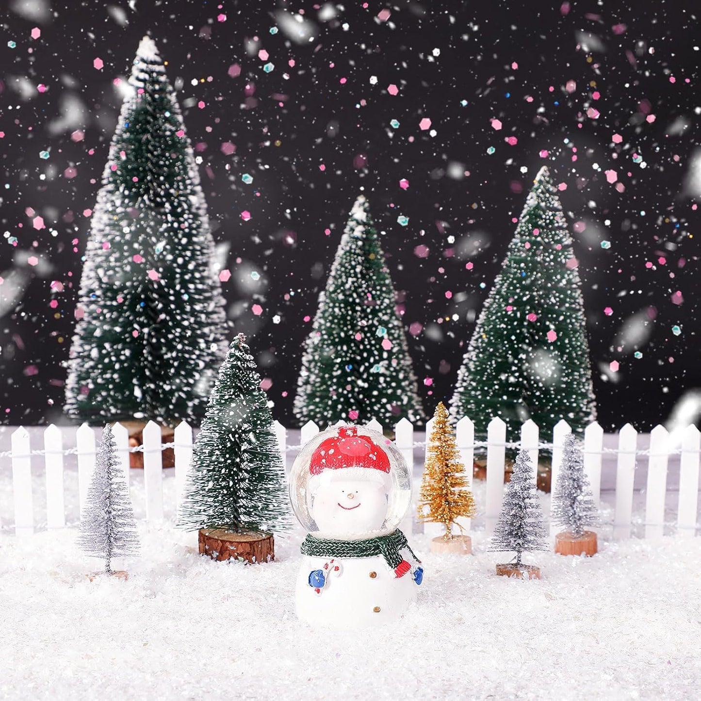 Skiennix 14oz Artificial Snow | Sparkling White Faux Snowflakes for Christmas Decor
