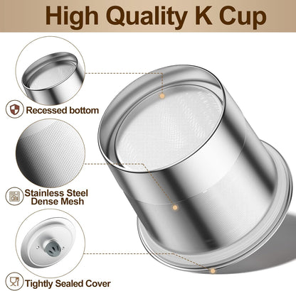 RETHONE Reusable K Cups - Stainless Steel Coffee Filters for Keurig 1.0 & 2.0 | BPA-Free, 2-Pack