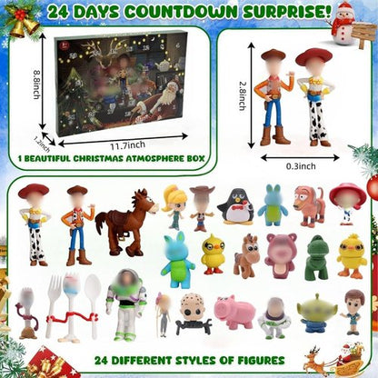 Advent Calendar 2025 - 24-Day Countdown Christmas Surprise Set with Anime Figures | Perfect Holiday Gifts