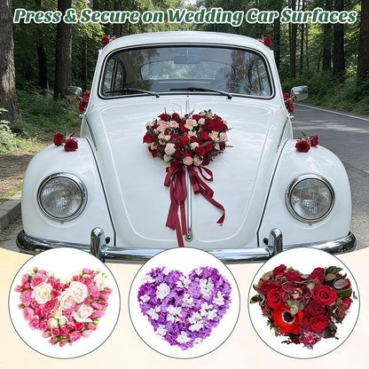 STOBOK Floral Foam Hearts - Heart-Shaped Floral Foam Cage with 5 Suction Cups for Weddings | Green, 12.2 x 11.4 in