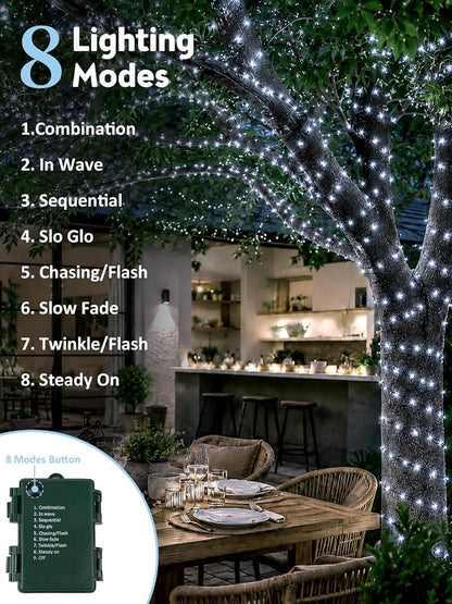 4 Pack 50 LED Battery Operated Fairy String Lights 16.4 ft Cool White - Variation: Cool White+4PK