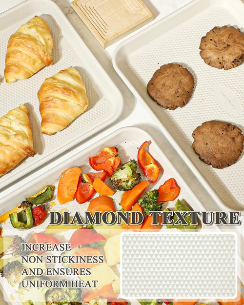 Jelly Roll Pan Set by [Brand Name] - 10x15 Nonstick Baking Sheets with Wire Rack | Durable Carbon Steel, Dishwasher Safe