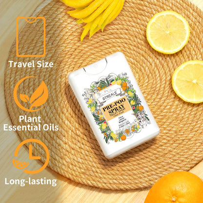 Travel Size Toilet Spray 6-Pack, Travel Essentials Toiletries, Pocket Size Pre-Poo Spray, Bathroom Odor Deodorizer, Up to 240 Uses, 6 Refreshing Scents