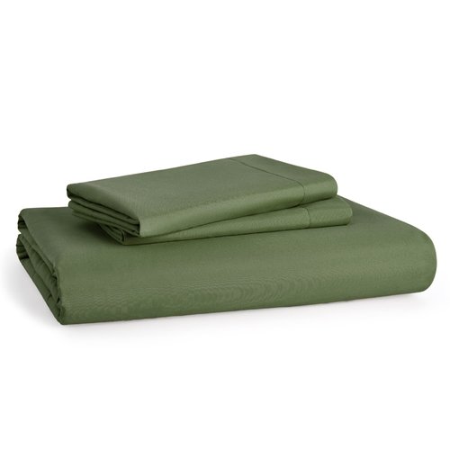 Bedsure Duvet Cover California King Size - Soft Double Brushed Bedding Set for Kids & Adults, Zipper Closure, 3 Pieces, Includes 1 Duvet Cover (104"x98") & 2 Pillow Shams, NO Comforter, Olive Green