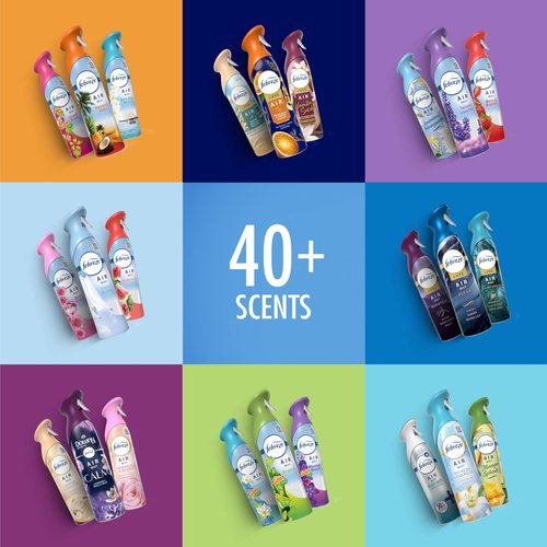 Febreze Air Mist, Air Freshener Spray, Odor Fighting Room Spray, Deodorizer for Home Bathroom Kitchen Office Apartment Dorm Room Classroom, Gain Original Scent, 8.1oz (Pack of 6)