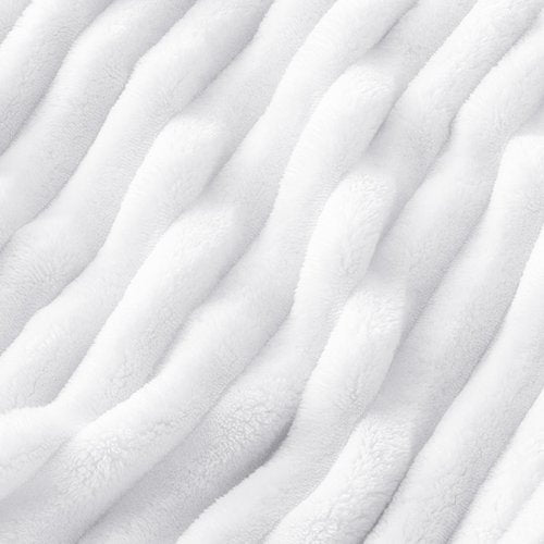 Bedsure GentleSoft White Full Blanket for Bed - Cozy Soft Blankets for Women, Cute Large Throws for Girls, Bright White, 84x90 Inches