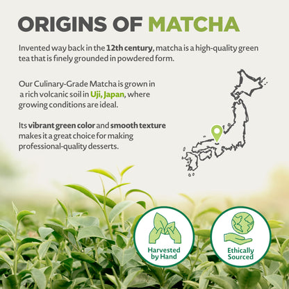 NaturaleBio Matcha Powder, 4oz - Harvested in Japan - USDA Organic Matcha Green Tea Powder - Vegan & Vegetarian Friendly