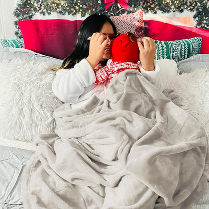 Bedsure GentleSoft Fleece Throw Blanket - XL Plush & Cozy 300GSM for Bed, Sofa, Travel | 50x70 Inches