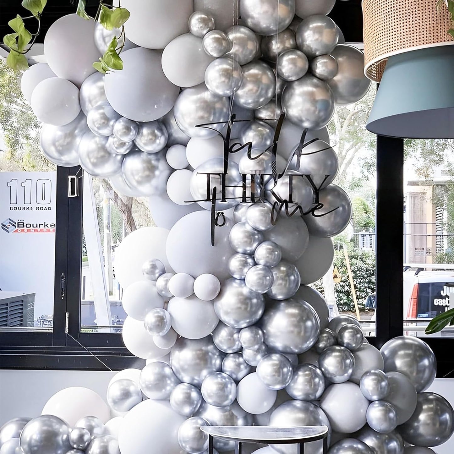 Voircoloria Metallic Silver Balloons - 12 Inch Chrome Latex Party Balloons | 66 Pack for Celebrations