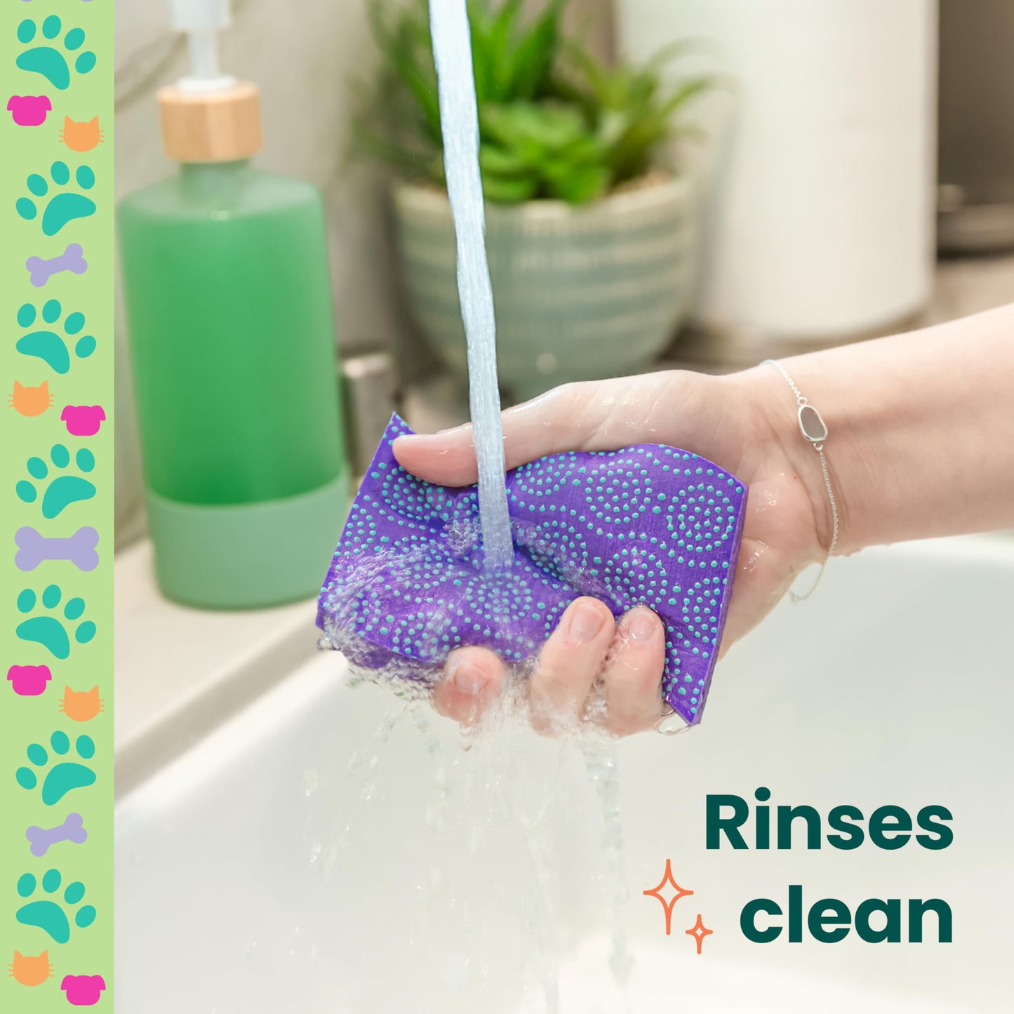 Scotch-Brite Odor Resist Non-Scratch Scrub Sponge, Dishwasher-Safe Kitchen Sponges That Resist Bacterial Odors, Multipurpose Dish Sponges for Gentle Cleaning and Pet Messes, 2 Dish Sponges
