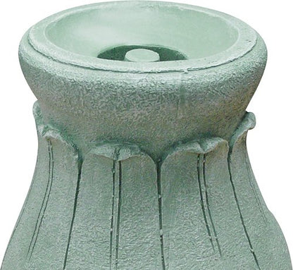 Alpine Corporation 12" Tall Roman Column Gazing Globe Display Stand - Indoor/Outdoor Use