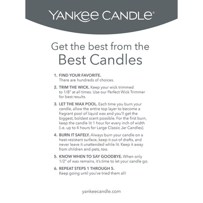 Yankee Candle Meadow Showers Scented Classic 22oz Large Jar Single Wick Candle Over 110 Hours of Burn Time Green
