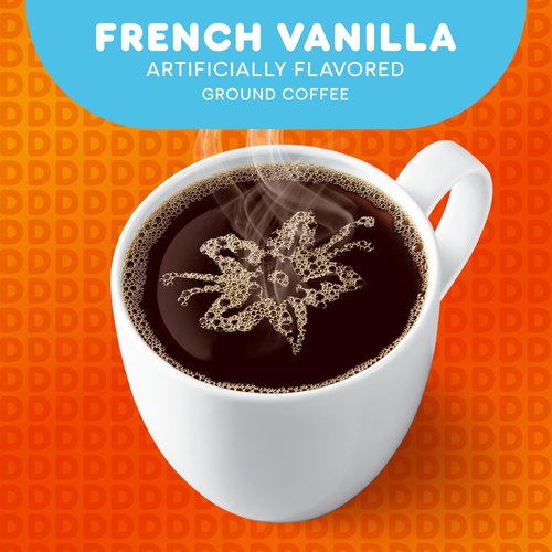 Dunkin’ French Vanilla Artificially Flavored Coffee, Keurig K-Cup Pods, 10 Count Boxes (Pack of 6)