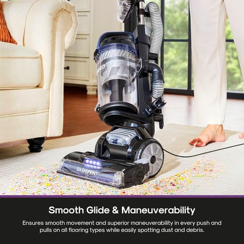 Eureka Upright Vacuum Cleaner - Powerful Dual Cyclone Suction | Swivel Steering & Large Dust Cup - Blue