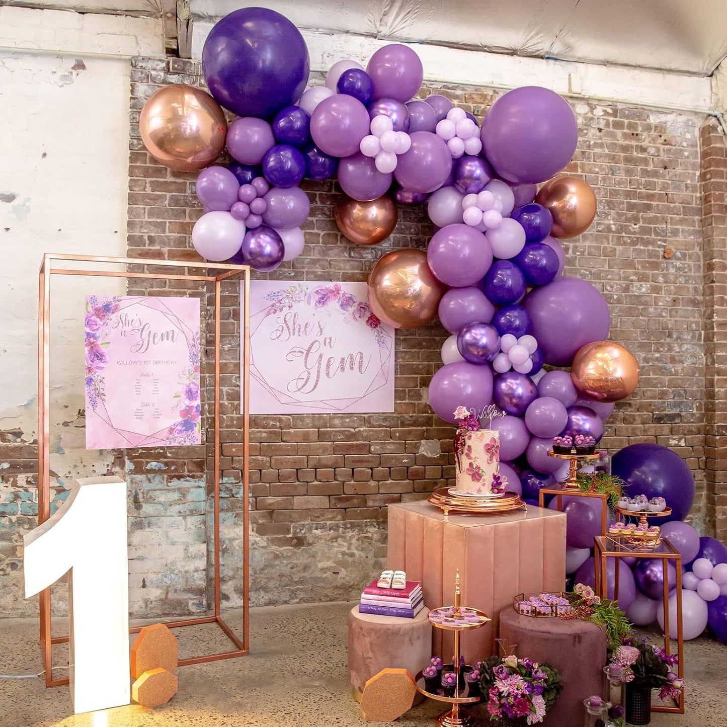 PartyWoo Dark Purple Balloons - 50 Pcs 12 Inch Pearl Latex Helium Balloons for Celebrations