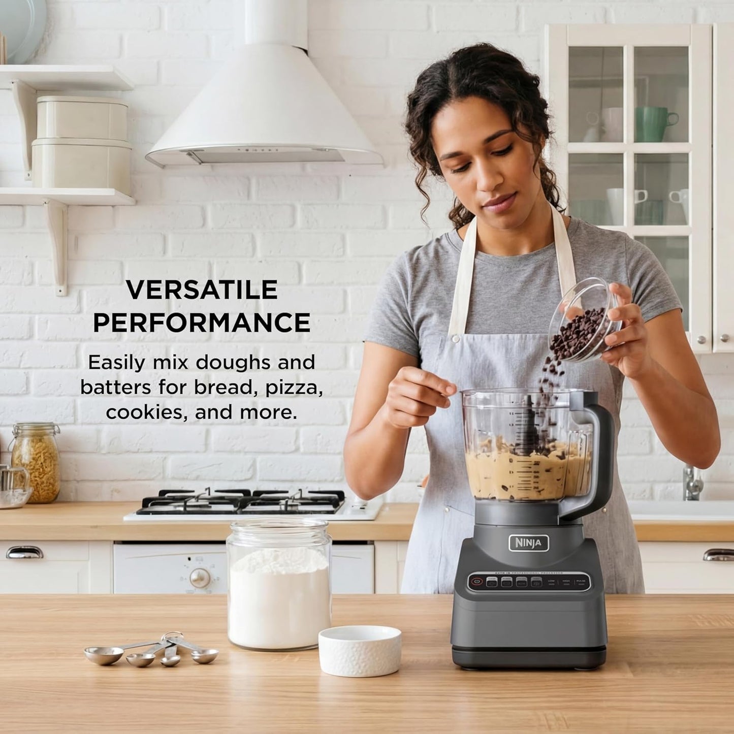Ninja Professional Plus Food Processor - 1000 Peak Watts, 4 Functions, 9-Cup Bowl, Silver | BN601