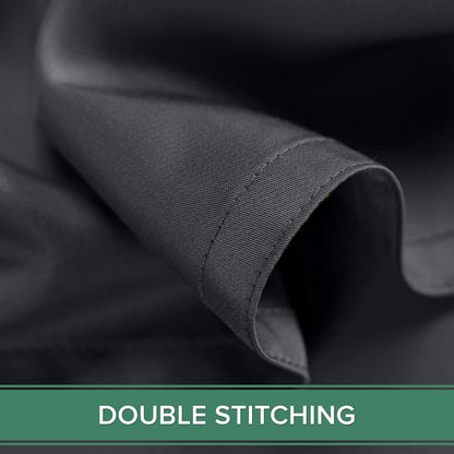 Pure Bamboo Split King Sheets - 100% Organic Viscose Bed Sheet Set, Soft & Cooling, Charcoal