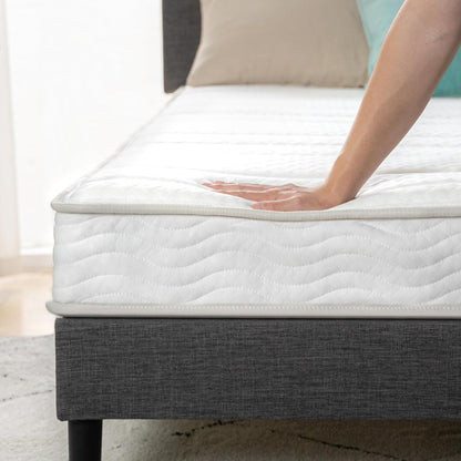 Zinus 6 Inch Hybrid Mattress - Medium Firmness, Durable Support, Twin Size, Certified Safe Foams